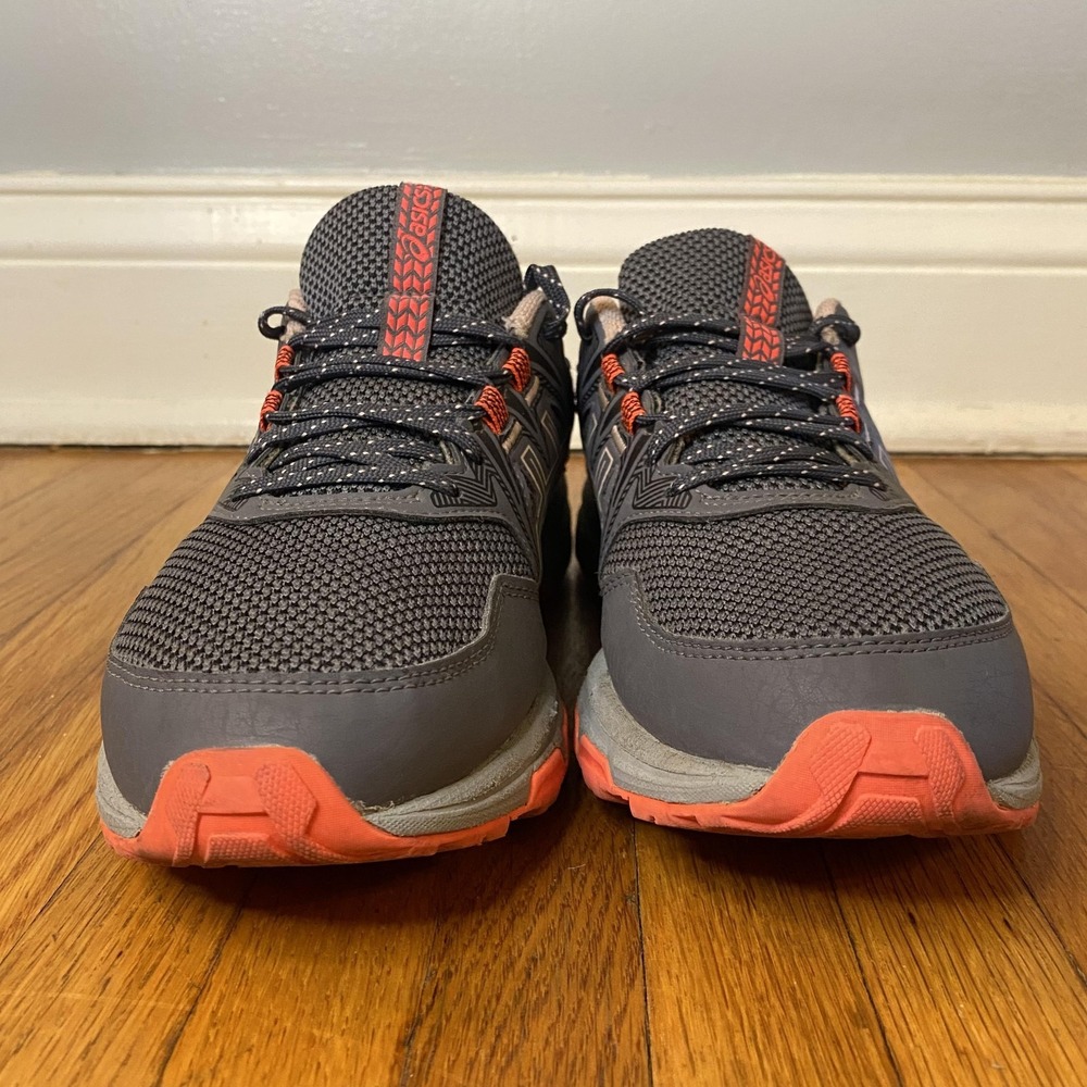 ASICS Gel Venture 8 Shoes Womens Size 8 Gray Coral Mesh Trail Running Sneakers - Picture 3 of 11